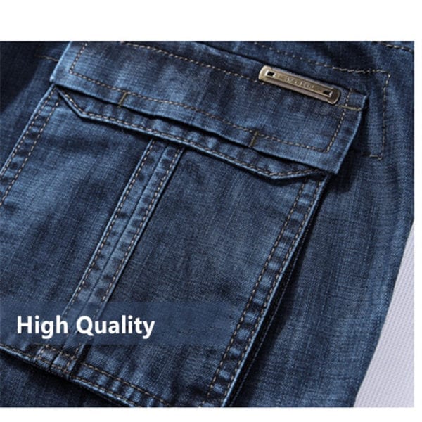 Cargo Jeans Men Big Size 29 40 42 Casual Military Multi pocket Jeans Male Clothes 2019 3