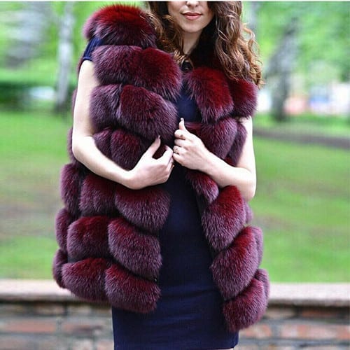 FURSARCAR Real Natural Fur Vest Women Fox Fur Coat 2019 New Luxury Female Fur Jacket Warm 6.jpg 640x640 6