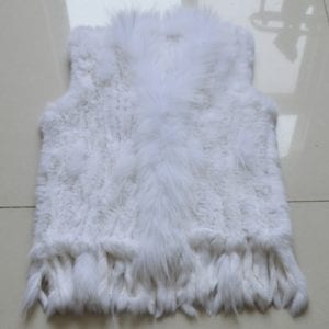 Hot Sale Women Genuine Real Rabbit Fur Vest Casual Real Raccoon Fur Collar Gilet Lady Handmade 6.jpg 640x640 6