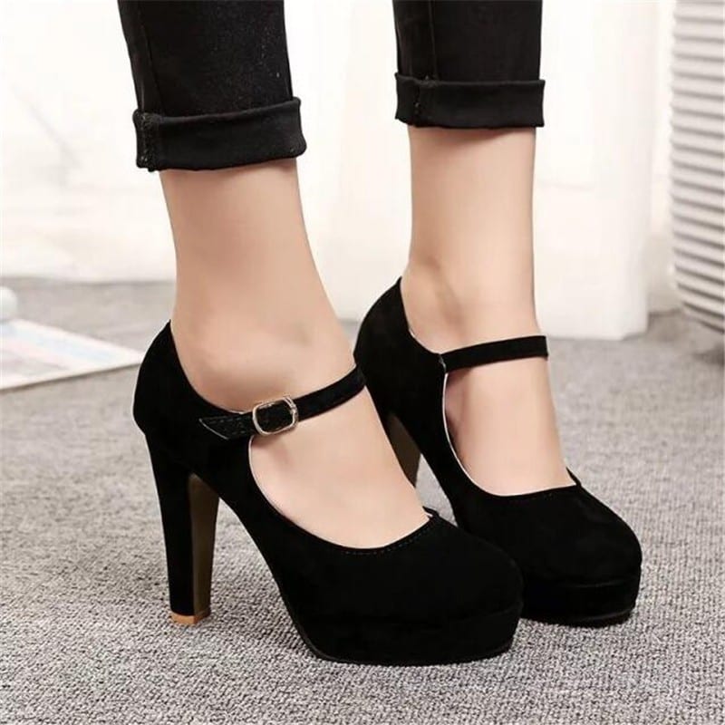 QSR shoes woman 12CM Pumps Women s shoes summer the new sexy high heels rounded suede