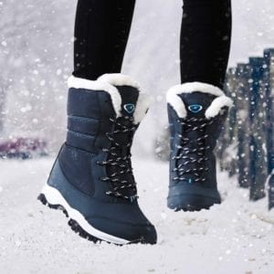 Waterproof plush winter boots women shoes platform winter shoes woman snow boots ladies shoes non slip 18