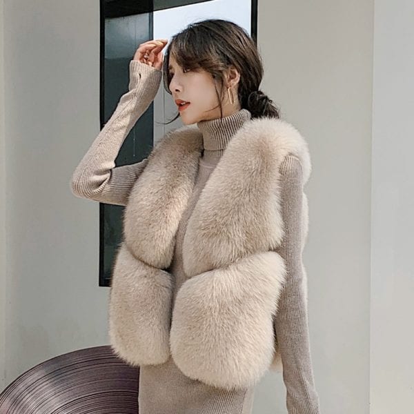 ZDFURS real fur fox fur coat design ladies winter really fox fur coat detachable real fur 8
