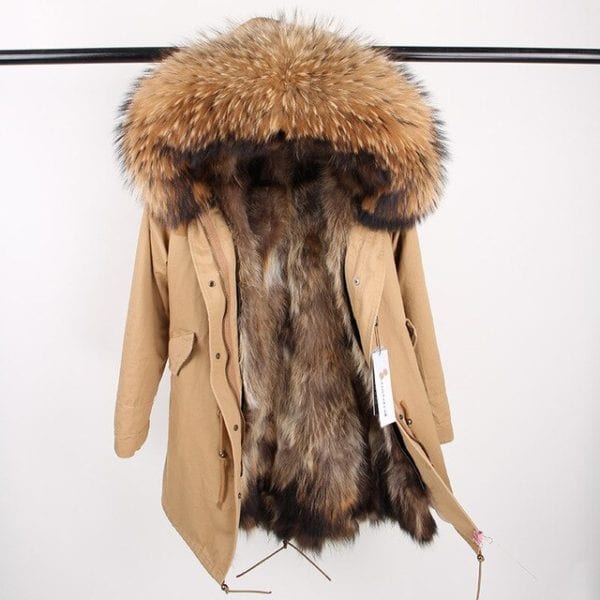 maomaokong 2018 natural real fox fur collar coat women winter jacket outwear parkas 5.jpg 640x640 5