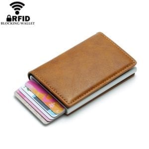2019 Smart Wallet Business Card Holder Hasp Rfid Wallet Aluminum Metal Credit Business Mini Card Wallet