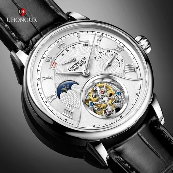 Luxury Switzerland Mechanical Watch Men s Seagull Tourbillon ST8007 Movement Hollow Men Wrist Watches Calendar Reloj 6