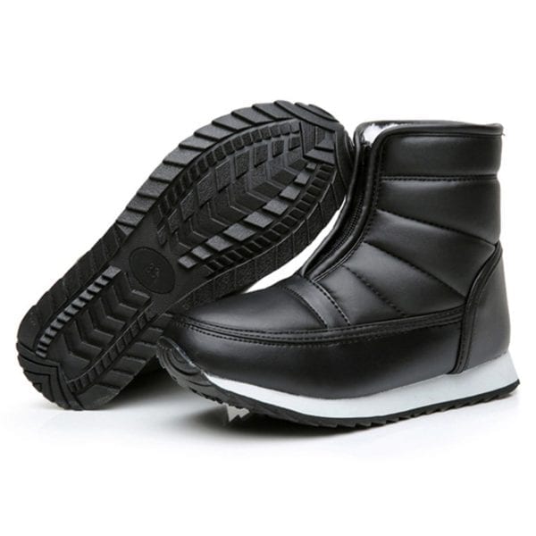 New Winter Boots Men Boots Waterproof Snow Boots Male Shoes Slip On Plush Warm Men Shoes 3