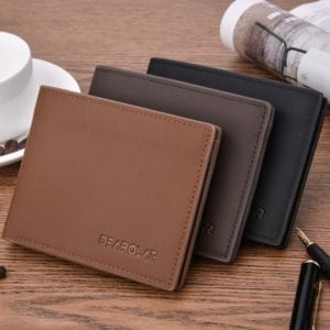 New men s wallet fashion smooth soft leather cross section multi function wallet tide short men