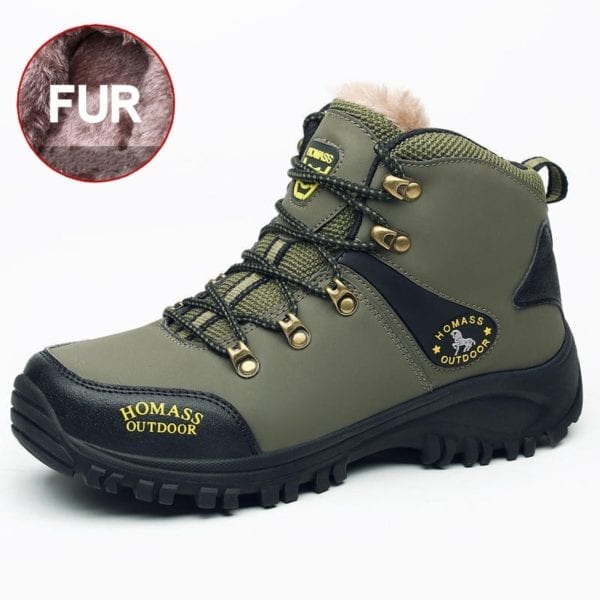Winter Men Ankle Boots Warm Waterproof Snow Boots for Men Outdoor Casual Climbing Camping Shoes Hiking 3