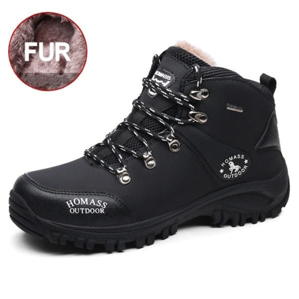 Winter Men Ankle Boots Warm Waterproof Snow Boots for Men Outdoor Casual Climbing Camping Shoes Hiking 4