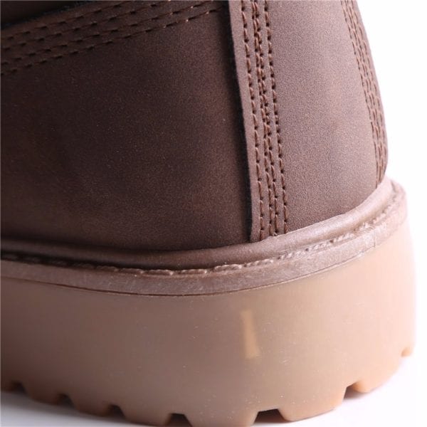 Winter Men Boots PU Outdoor Snow Ankle Boots Male Lace Up Anti slip Booties British Sneakers 9