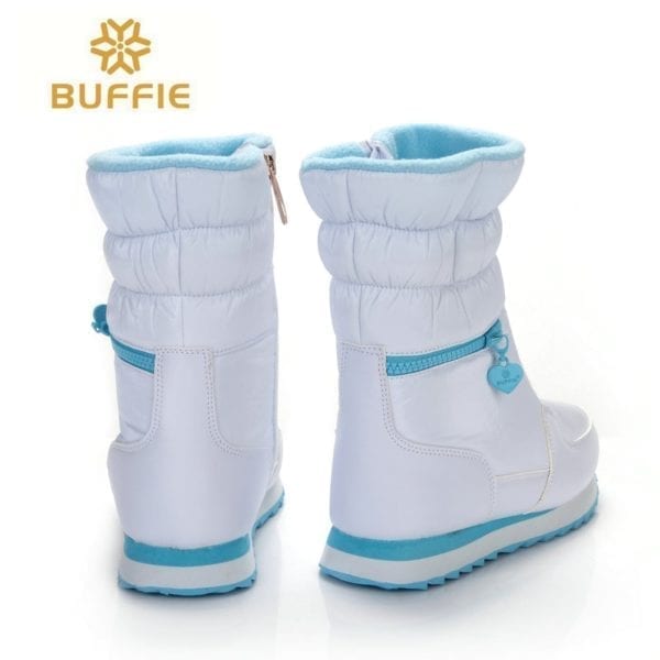 Winter boots women warm shoes snow boot 30 natural wool footwear white color BUFFIE 2019 big 1