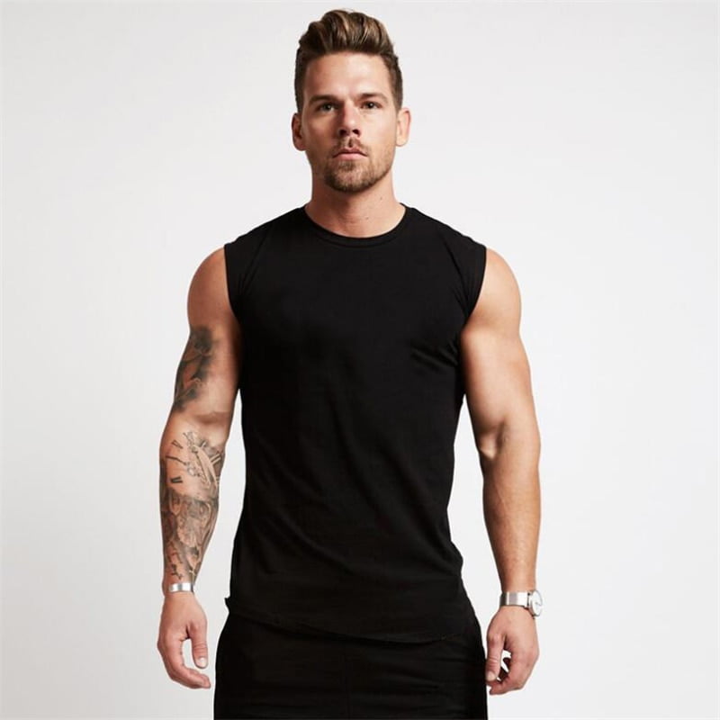 2020 Gym Workout Sleeveless Shirt Tank Top Men Bodybuilding Clothing Fitness Mens Sportwear Vests Muscle Men 6