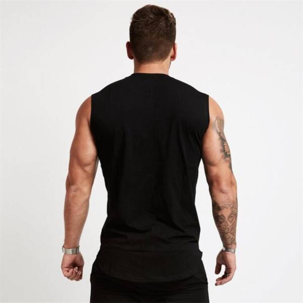 2020 Gym Workout Sleeveless Shirt Tank Top Men Bodybuilding Clothing Fitness Mens Sportwear Vests Muscle Men 8