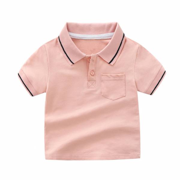 Children Tops Toddler Baby Boys Short Sleeve Turn down Collar Solid Color Gentleman T shirts Casual 8