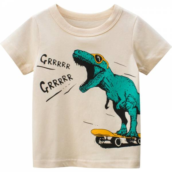 Children s Summer T Shirts Toddler Boys Cartoon Dinosaur Print Tops Graphic Clothes 10