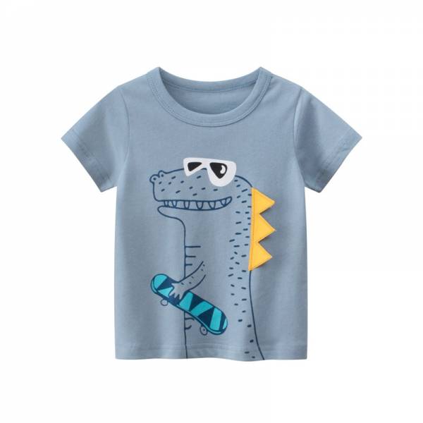 Children s Summer T Shirts Toddler Boys Cartoon Dinosaur Print Tops Graphic Clothes 6