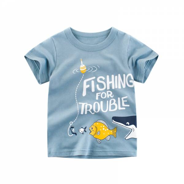 Children s Summer T Shirts Toddler Boys Cartoon Dinosaur Print Tops Graphic Clothes 8