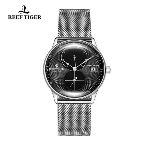 New Reef Tiger RT Fashion Casual Watches for Men Waterproof Steel Watchband Mechanical Watches Date Business 5