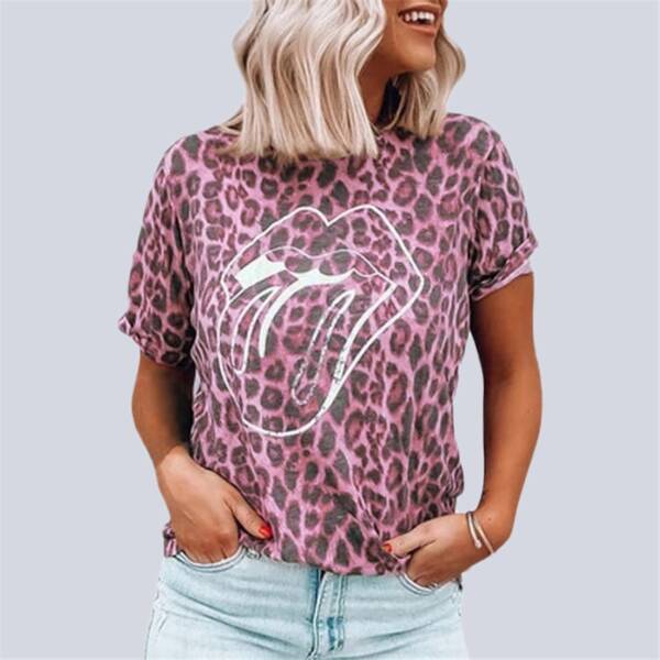 Leopard T shirt Women Short Sleeve 2020 New Fashion Tops Tee Shirts Women Clothes Summer T 2