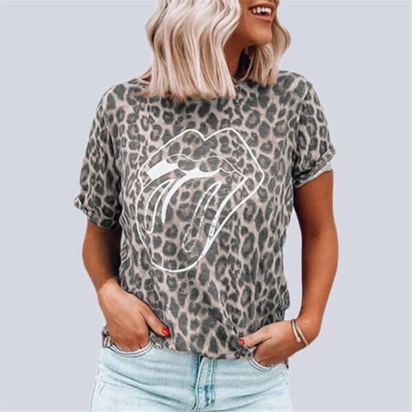 Leopard T shirt Women Short Sleeve 2020 New Fashion Tops Tee Shirts Women Clothes Summer T 3