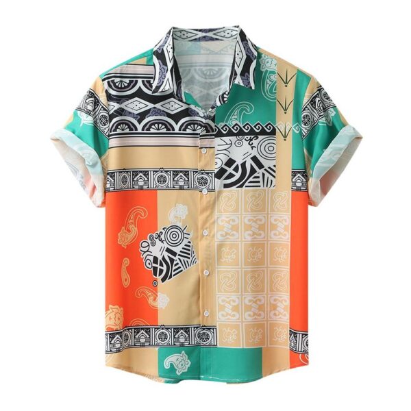 Men Shirt Short Sleeve Top Summer Cotton Shirts 2020 New Male Shirts Beach Wear Hawaiian Shirts 2