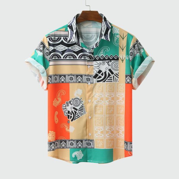 Men Shirt Short Sleeve Top Summer Cotton Shirts 2020 New Male Shirts Beach Wear Hawaiian Shirts