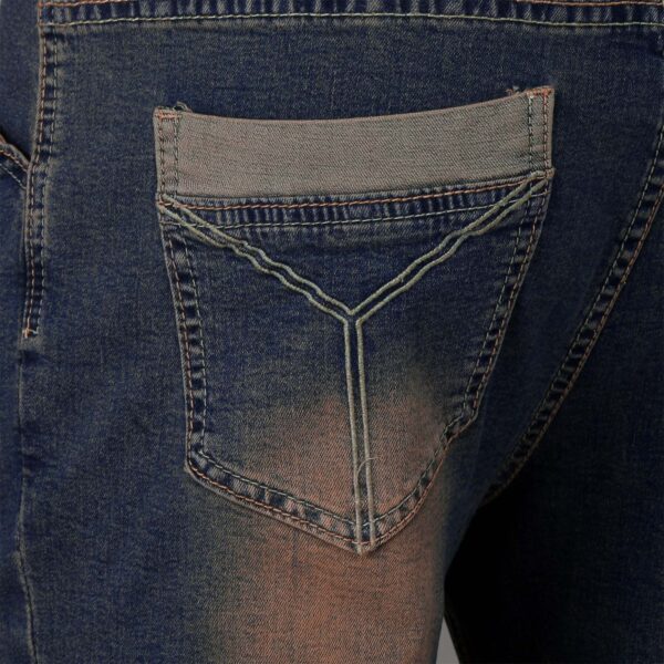Men s Jeans Fashion Men s Vintage Punk Full Length Light Wash Bootcut Jeans Pocket Flare 4