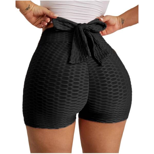 Women s Bow Sports High Waist Short Pants Athletic Gym Workout Fitness Leggings Briefs Athletic Breathable 8